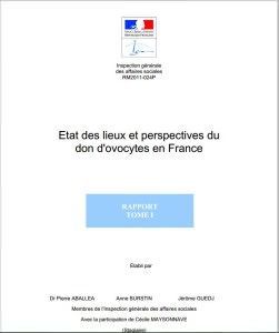 Rapport IGAS Mars 2011 don ovocyte