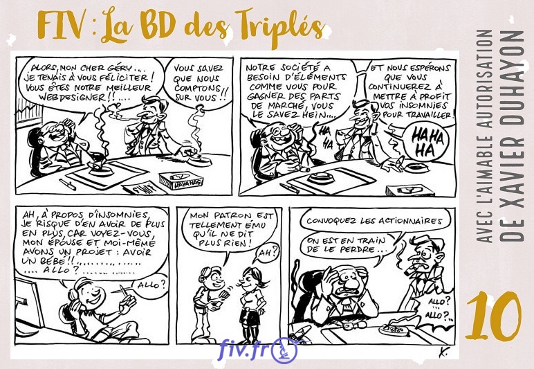 Strip 10 Bande Dessinée sur la PMA et la FIV 