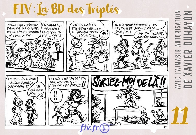 Strip 11 Bande Dessinée sur la PMA et la FIV 