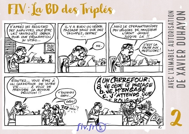 Strip 2 Bande Dessinée sur la PMA et la FIV 