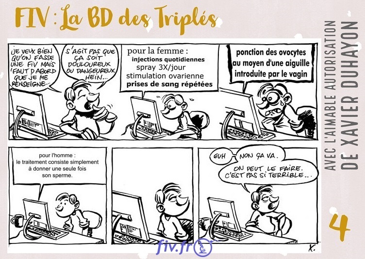 Strip 4 Bande Dessinée sur la PMA et la FIV 