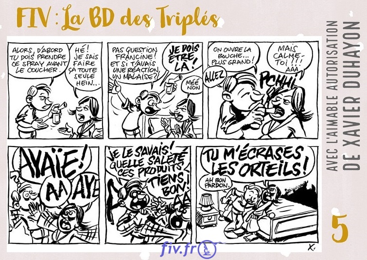 Strip 5 Bande Dessinée sur la PMA et la FIV 