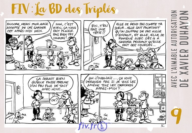 Strip 9 Bande Dessinée sur la PMA et la FIV 