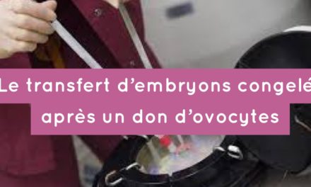 Le transfert d’embryons congelés (TEC) après un don d’ovocytes